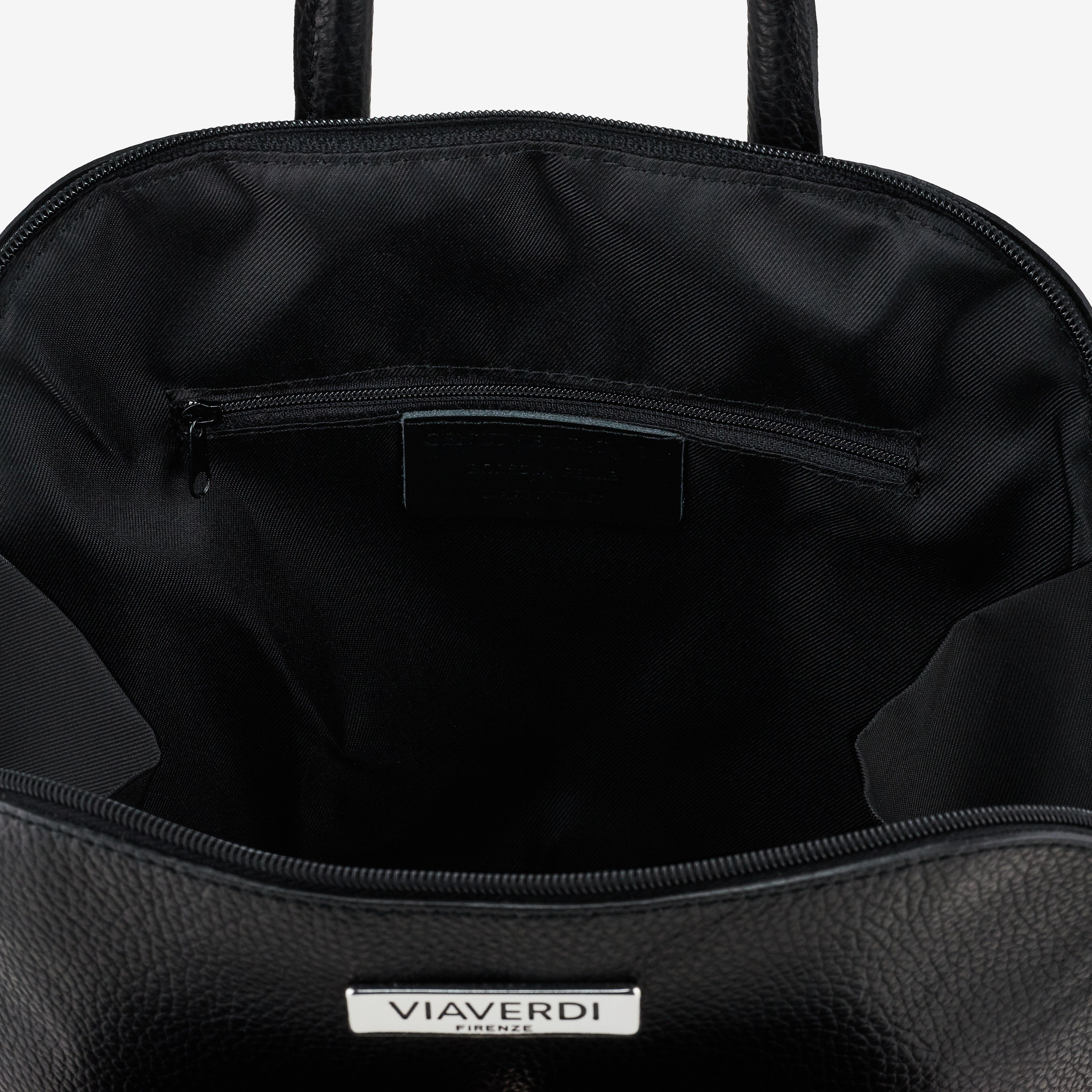 Zaino Donna in Pelle Nero VIAVERDI Made in Italy