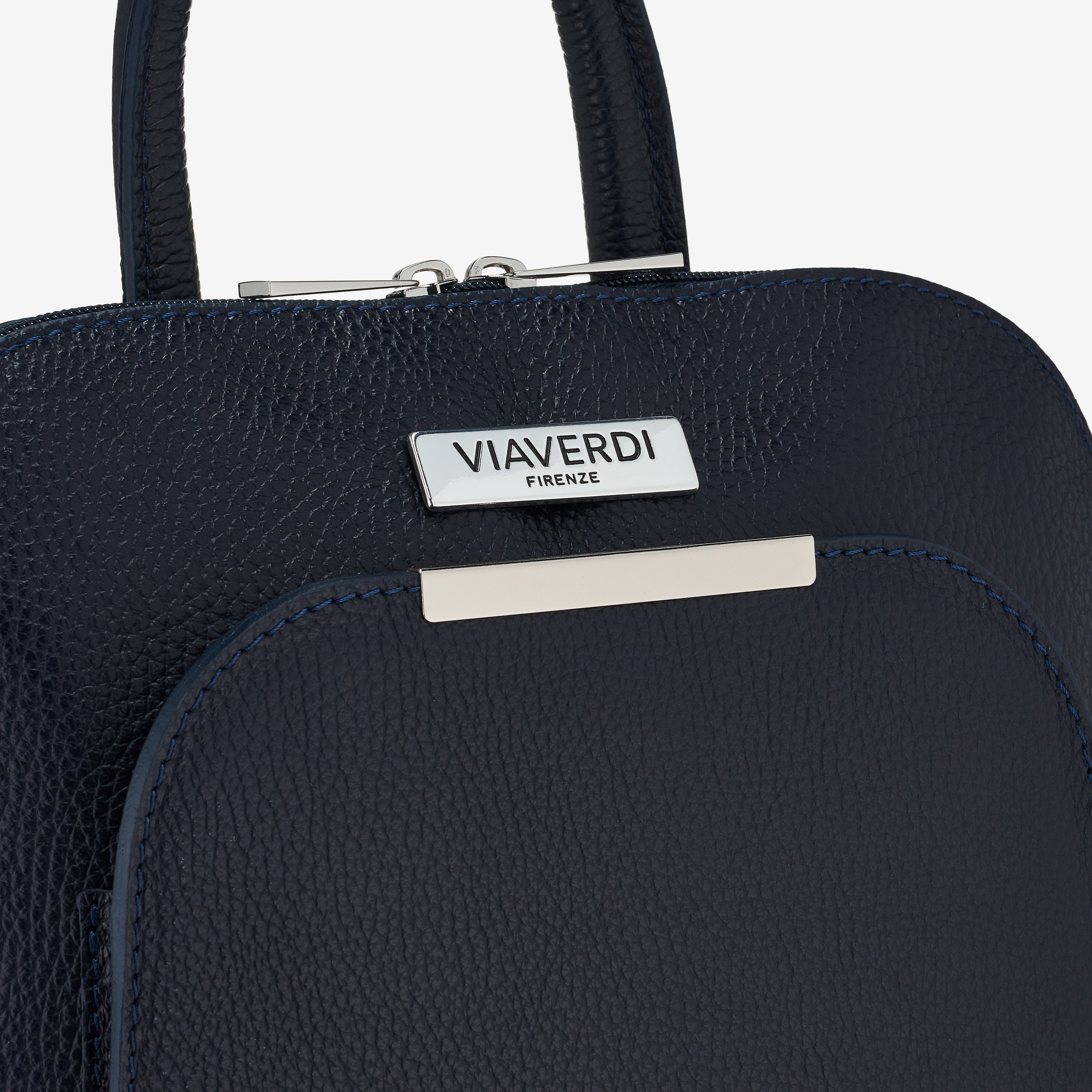 Zaino Donna in Pelle Blu VIAVERDI Made in Italy