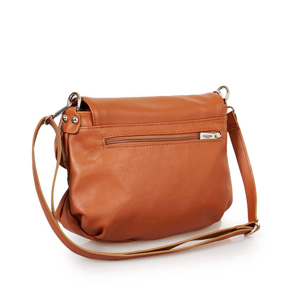 Borsa a Tracolla in Pelle Cuoio VIAVERDI Made in Italy