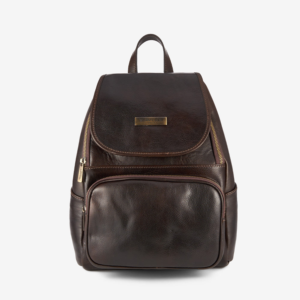 Zaino in Pelle Testa di Moro VIAVERDI Made in Italy